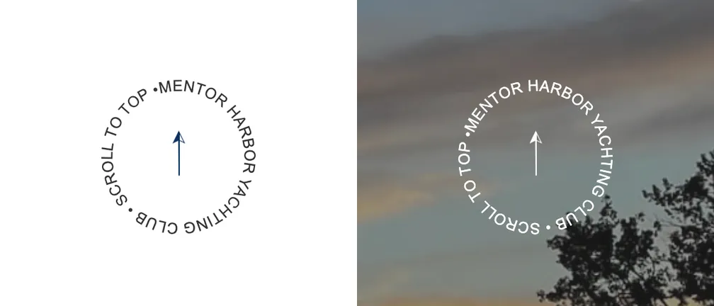 Scroll-to-top ring that turns as you scroll
