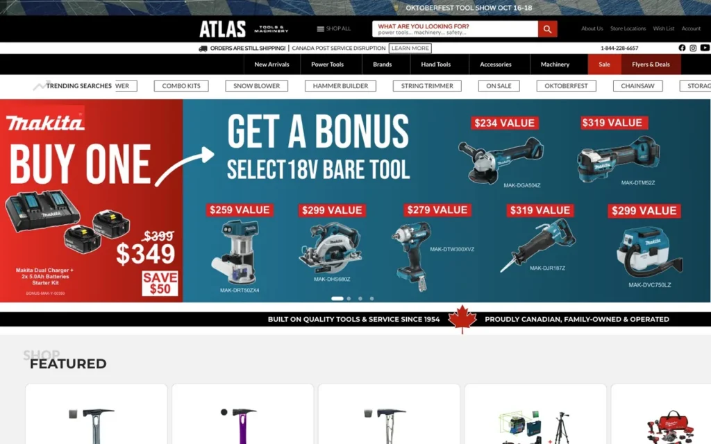 Atlas Tools & Machinery store